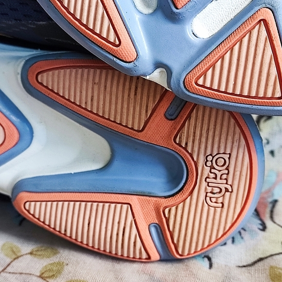 RYKA Devotion Plus 2 Size 8 Women's Athletic Walking Shoes Pre-Loved Blue Peach - Picture 9 of 14